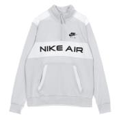 Nike Lättvikts hög hals sweatshirt sportkläder poly stickad jacka Gray...