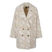 Pinko Stilfull Toro Coat för kvinnor Beige, Dam