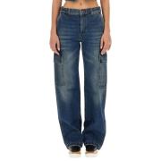 Stella McCartney Cargo Loose-fit Jeans Blue, Dam