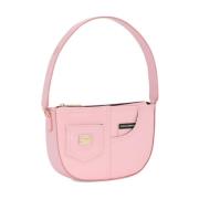 Dolce & Gabbana Lyxig Patentläder Handväska Pink, Dam