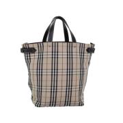 Burberry Vintage Pre-owned Canvas handvskor Beige, Dam