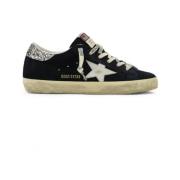 Golden Goose Glitter Heel Sneakers Blue, Dam