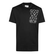 Philipp Plein Söt Teddybjörn Grafisk T-shirt Black, Herr