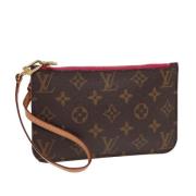 Louis Vuitton Vintage Pre-owned Canvas axelremsvskor Brown, Dam