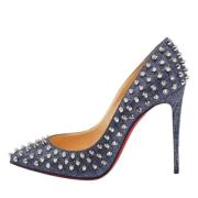 Christian Louboutin Pre-owned Pre-owned Tyg klackskor Blue, Dam