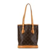 Louis Vuitton Vintage Pre-owned Canvas axelremsvskor Brown, Dam