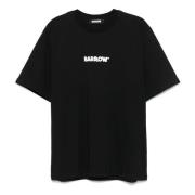 Barrow Svart Crew Neck T-shirt Bubble Writing Black, Herr