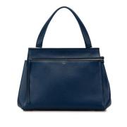 Celine Vintage Pre-owned Laeder handvskor Blue, Dam