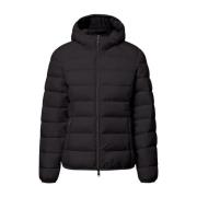 Ecoalf Svart Dam Pufferjacka Black, Dam