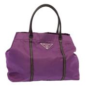 Prada Vintage Pre-owned Nylon prada-vskor Purple, Dam