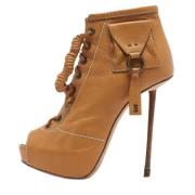 Giuseppe Zanotti Pre-owned Pre-owned Laeder stvlar Brown, Dam