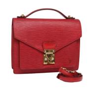 Louis Vuitton Vintage Pre-owned Laeder handvskor Red, Dam