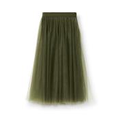 Fabiana Filippi Grön Tulle Midi Kjol Green, Dam