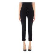 Liu Jo High Waist Monroe Jeans Black, Dam