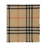 Burberry Vintage Check Ullhalsduk Beige, Dam