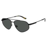 Emporio Armani Ea2156 Matt Svart Solglasögon Mörkgrå Black, Unisex