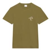 Isabel Marant Stiliga T-shirts och Polos i Khaki Green, Herr