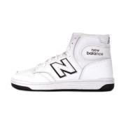 New Balance Vita Logo Sneakers Läder Canvas Gummi White, Dam