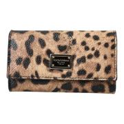 Dolce & Gabbana Leopard Nyckelhållare Fodral Brown, Unisex