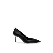 Steve Madden Svart läder stiletthäl pump Black, Dam