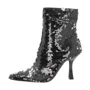 La Strada Heeled Boots Black, Dam