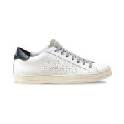 P448 Vita Sneakers med Grå Tunga White, Herr