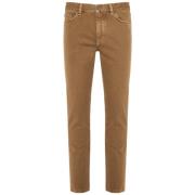 Ermenegildo Zegna Bomullsjeans med sidofickor och bakfickor Brown, Her...