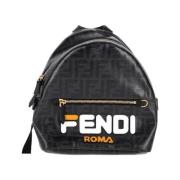 Fendi Vintage Pre-owned Canvas ryggsckar Black, Dam