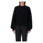 Balenciaga Stilig Cropped Sweater för Kvinnor Black, Dam