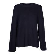 Michael Kors Svart Stickad Tröja Sweater Aw24 Black, Dam