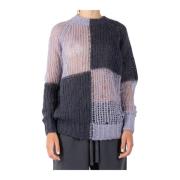 Acne Studios Lila/Grå Mohair Ulltröja Gray, Dam