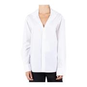 MM6 Maison Margiela Vit Bomullsskjorta med Detaljer White, Dam