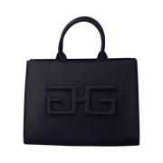 Gaëlle Paris Svart Syntetisk Shopper Väska med Double G Patch Black, D...