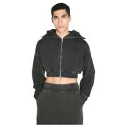 Entire Studios Tvättad Heavy Hooded Sweatshirt Black, Herr