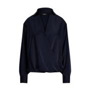 Ralph Lauren Jaylah Långärmad Blouse Blue, Dam