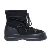 Moon Boot Mocka Snörstövlar Black, Dam