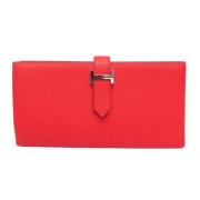 Hermès Vintage Pre-owned Laeder plnbcker Red, Dam