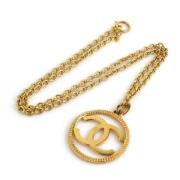 Chanel Vintage Pre-owned Metall chanel-smycken Yellow, Dam