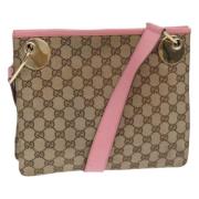 Gucci Vintage Pre-owned Canvas gucci-vskor Beige, Dam