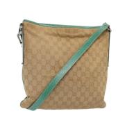 Gucci Vintage Pre-owned Canvas gucci-vskor Beige, Dam