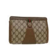 Gucci Vintage Pre-owned Canvas gucci-vskor Beige, Dam