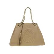 Gucci Vintage Pre-owned Laeder gucci-vskor Beige, Dam