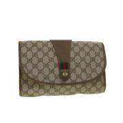 Gucci Vintage Pre-owned Canvas gucci-vskor Beige, Dam