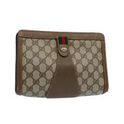 Gucci Vintage Pre-owned Canvas gucci-vskor Beige, Dam