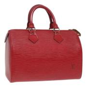 Louis Vuitton Vintage Pre-owned Laeder handvskor Red, Dam