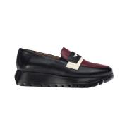 Wonders Svarta damloafers lätta kilklackar Black, Dam