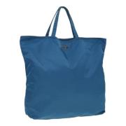 Prada Vintage Pre-owned Nylon totevskor Blue, Dam