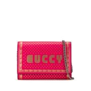 Gucci Vintage Pre-owned Laeder axelremsvskor Pink, Dam