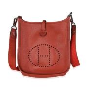 Hermès Vintage Pre-owned Laeder crossbodyvskor Red, Dam