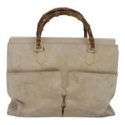 Gucci Vintage Pre-owned Mocka handvskor Beige, Dam